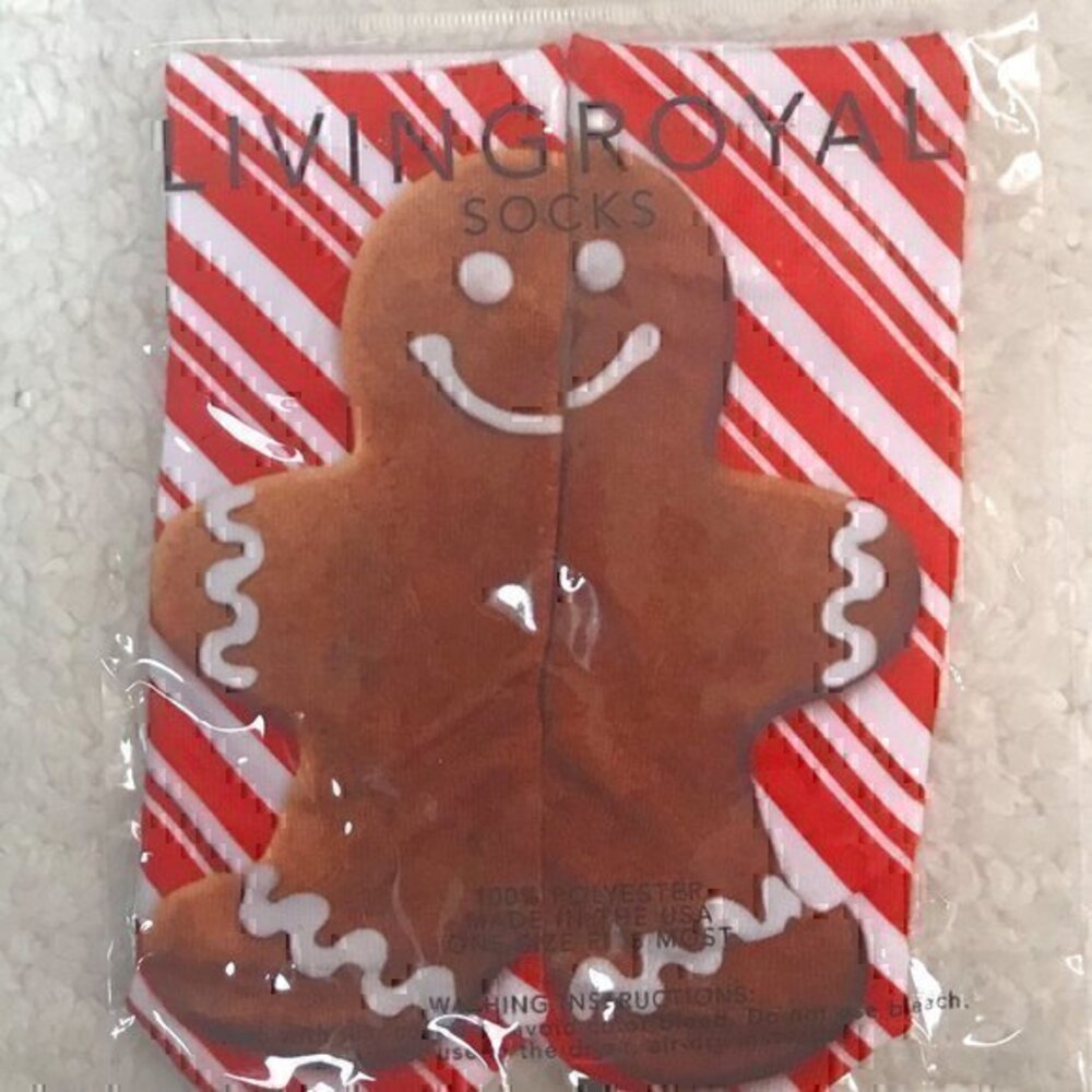 Living Royal " Gingerbread Man" Ankle Socks